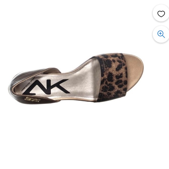 Anne Klein Sport Kaesha Sandals Shoes Leopard Womens 8.5 M. - Picture 2 of 6